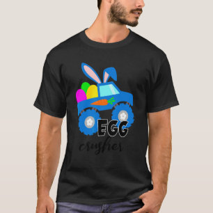 Egg Crusher Monster Truck Boys Kids Funny Easter D T-Shirt