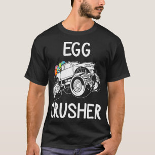 Egg Crusher Monster Truck Boys Kids Funny Easter D T-Shirt