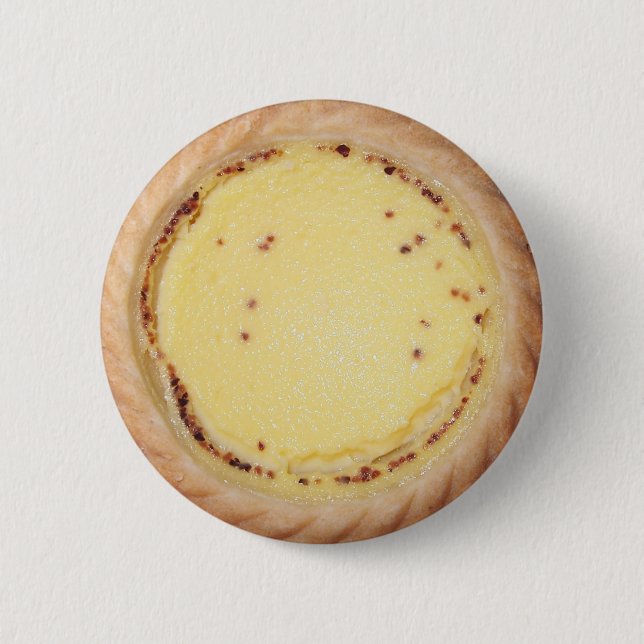 Egg Custard Tart 6 Cm Round Badge (Front)