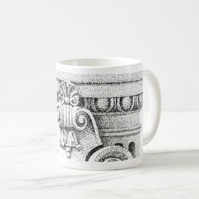 EGG & DART White Mug (Front Right)
