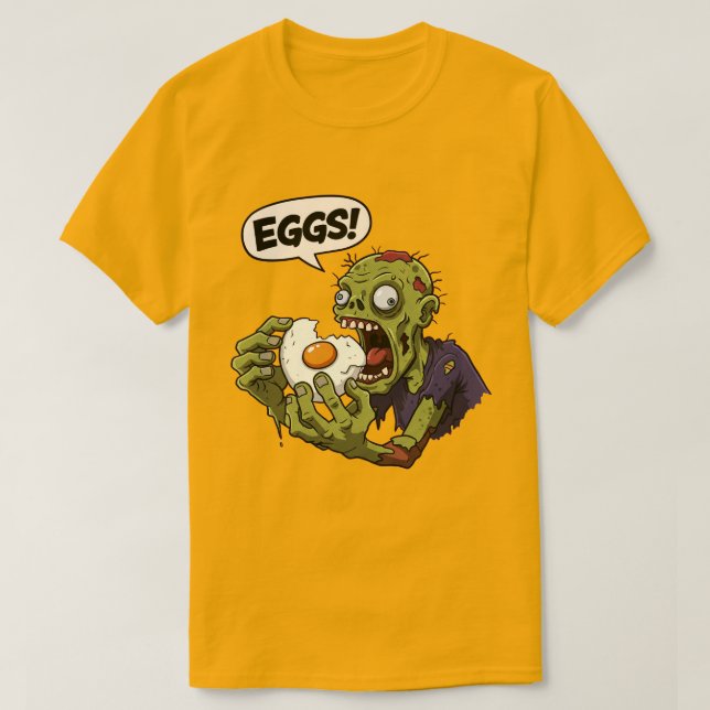 Egg Eating Zombie  T-Shirt (Design Front)