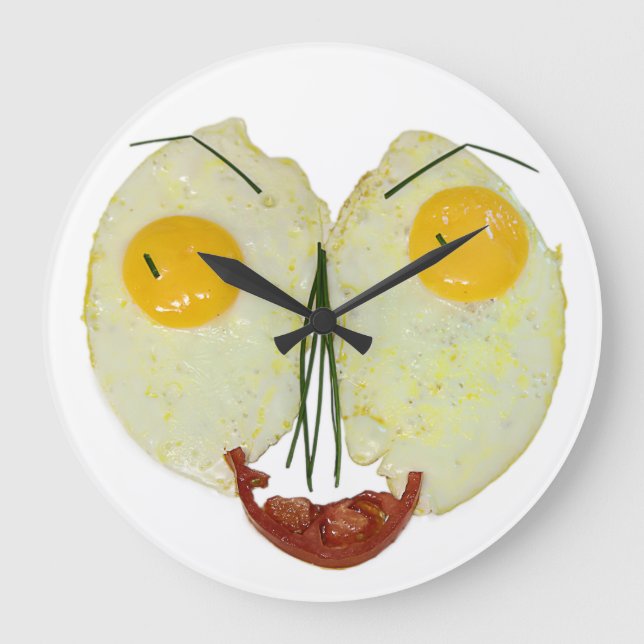 EGG FACE LARGE CLOCK (Front)