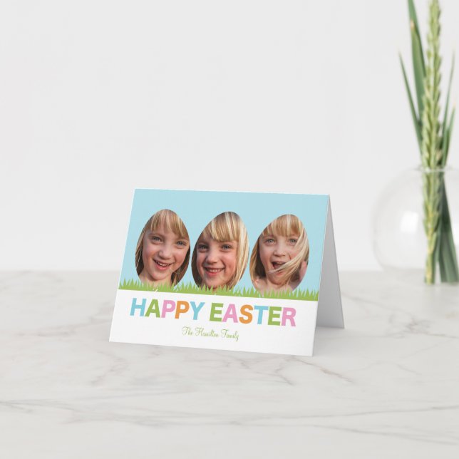 Egg Frames Easter Photo Card (Front)