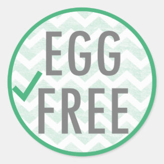 Egg Free Food Allergy Alert Stickers