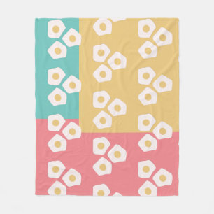 Egg Fried Breakfast Colourful Fleece Blanket