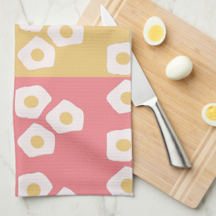 Egg Fried Breakfast Colourful   Tea Towel