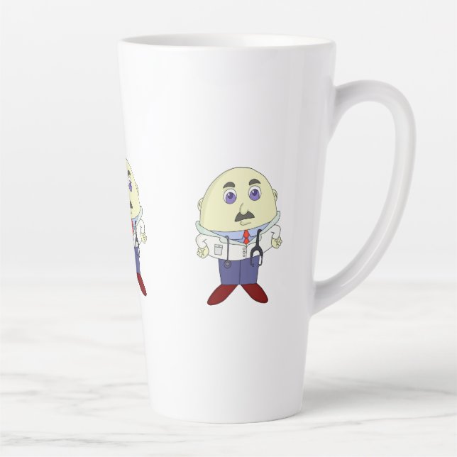 Egg Head Doctor Latte Mug (Right)