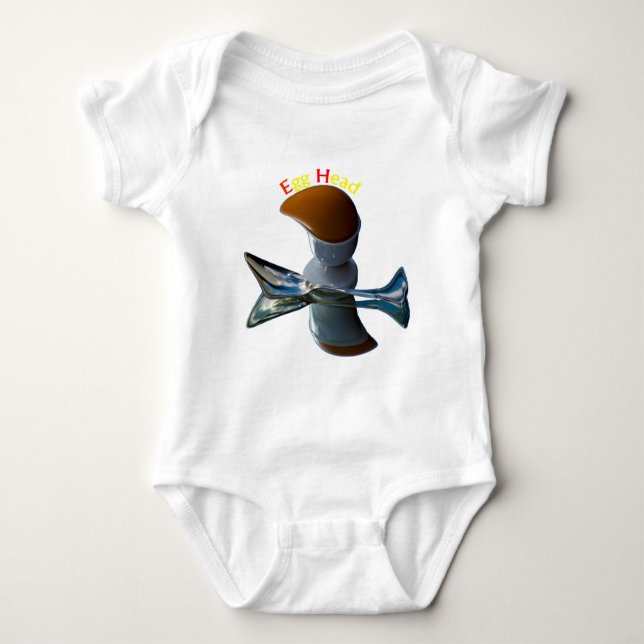 Egg Head Quirky Designs Baby Bodysuit (Front)