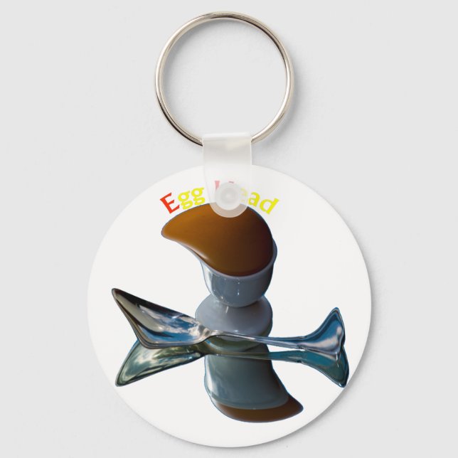 Egg Head Quirky Designs Key Ring (Front)