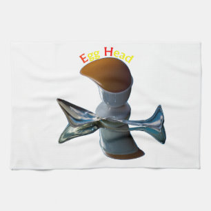 Egg Head Quirky Designs Tea Towel