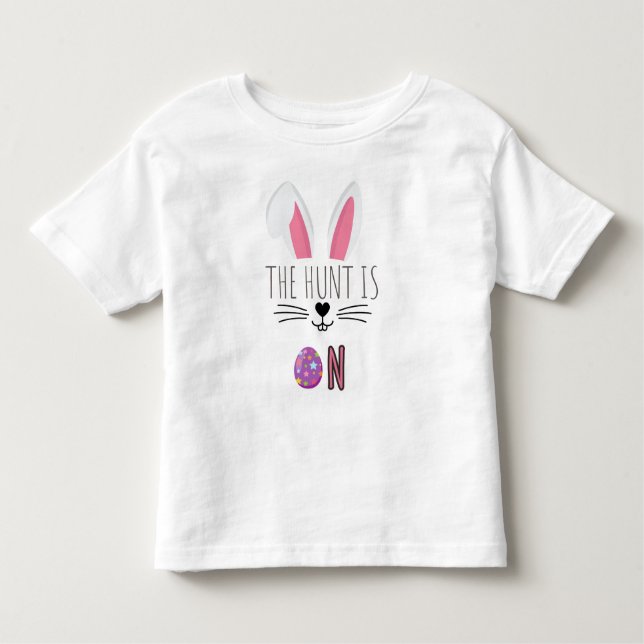 "Egg Hunt Adventure Toddler Easter T-Shirt" Toddler T-Shirt (Front)