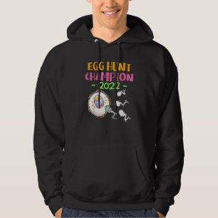 Egg Hunt Champion 2022 Easter Pregnancy Announceme Hoodie