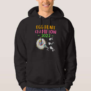 Egg Hunt Champion 2022 Easter Pregnancy Announceme Hoodie