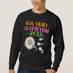 Egg Hunt Champion Mum Dad Easter Pregnancy Announc Sweatshirt