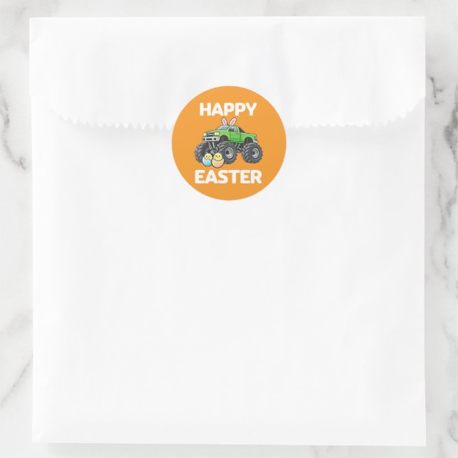 Egg Hunt Crew Cute Easter Holiday Classic Round Sticker (Bag)