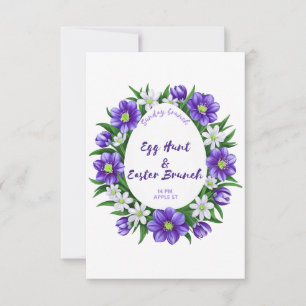 Egg hunt, Easter Brunch invitation