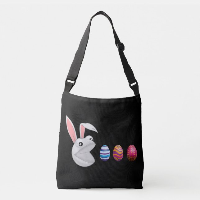 Egg Hunt Easter Bunny Crossbody Bag (Front)