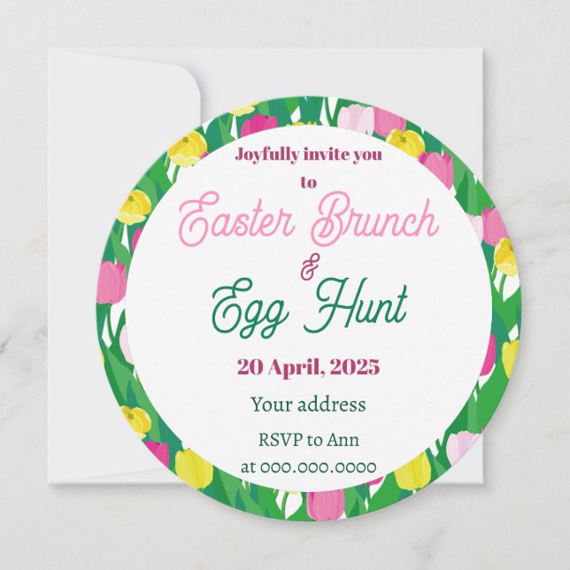 Egg hunt. Invitation (Front)