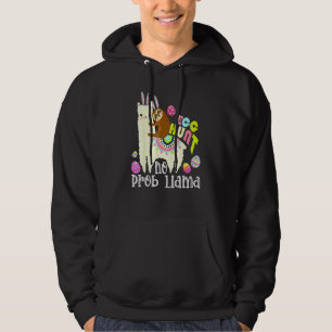 Egg Hunt No Prob Llama Bunny Sloth Riding Llama Ea Hoodie