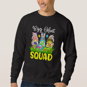 Egg Hunt Squad Gnomes Happy Easter Day Cute Bunny Sweatshirt