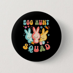 Egg Hunt Squad Hunting Season Funny Easter Day Bun 6 Cm Round Badge