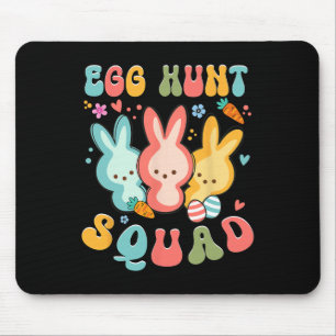 Egg Hunt Squad Hunting Season Funny Easter Day Bun Mouse Pad