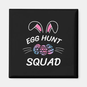 Egg Hunt Squad Hunting Season Funny Easter Day Par Magnet