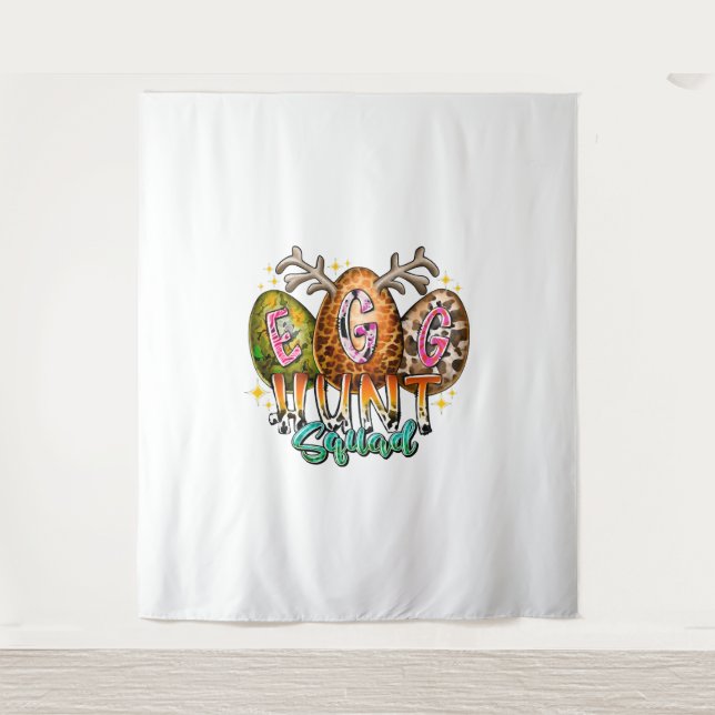 Egg Hunt Squad Tapestry (Front)