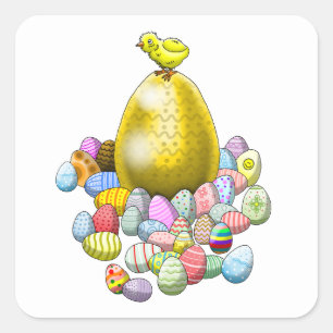 Egg Hunt Square Sticker