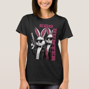 Egg Hunt Supervisor Egg Hunting Party Mum Dad Guns T-Shirt