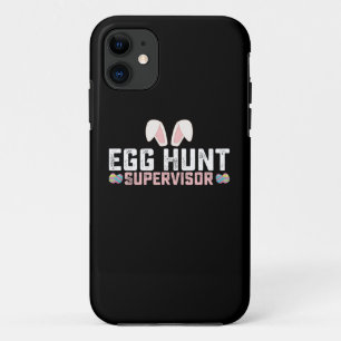 Egg Hunt Supervisor Funny Easter Bunny Rabbit iPhone 11 Case