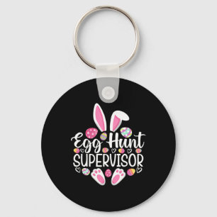 Egg Hunt Supervisor Funny Easter Day Egg Hunt Squa Key Ring