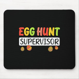 Egg Hunt Supervisor Matching Easter Rabbit Ears Eg Mouse Pad