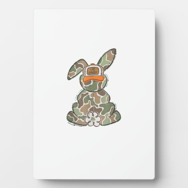 Egg Hunter Camo Easter Toddler Easter Day Camo Eas Plaque (Front)