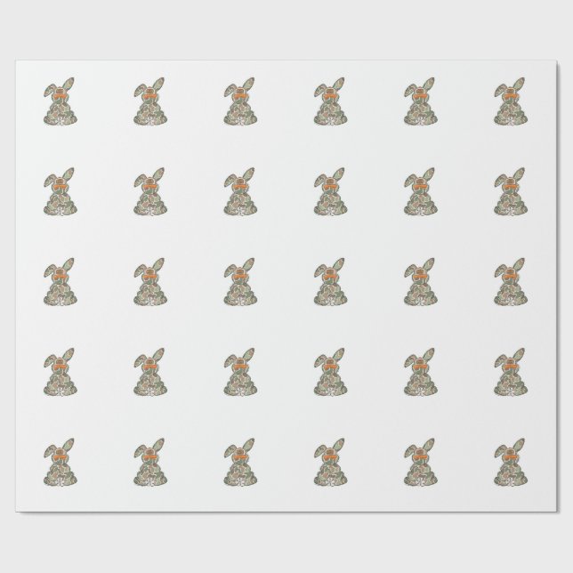 Egg Hunter Camo Easter Toddler Easter Day Camo Eas Wrapping Paper (Flat)