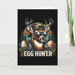 Egg Hunter Deer Buck Backward Cap Deer Hunting Eas Card