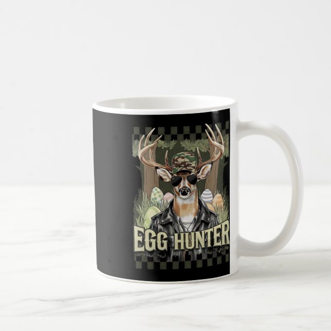 Egg Hunter Deer Buck Byckward Cap Deer Hunting Eas Coffee Mug (Right)