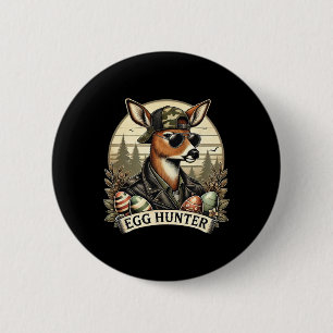 Egg Hunter Deer Buck Ckward Cap Deer Hunting Easte 6 Cm Round Badge