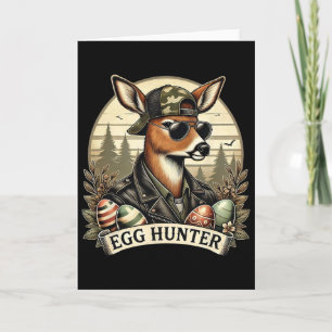 Egg Hunter Deer Buck Ckward Cap Deer Hunting Easte Card