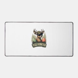 Egg Hunter Deer Buck Happy Easter Day Eggs Boys Ki Desk Mat