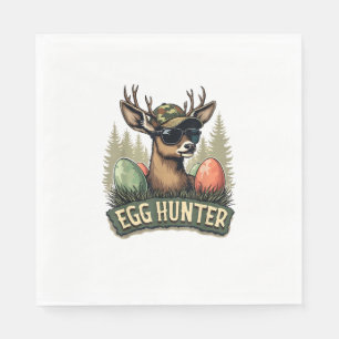 Egg Hunter Deer Buck Happy Easter Day Eggs Boys Ki Napkin