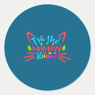 Egg Hunting I M The Mamaw Bunny Easter Classic Round Sticker