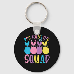 Egg Hunting Squad Crew Family Happy Easter Bunny Key Ring