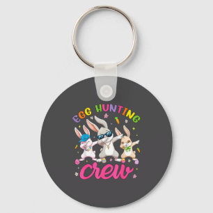Egg Hunting Squad Crew Family Happy Easter Day Bun Key Ring
