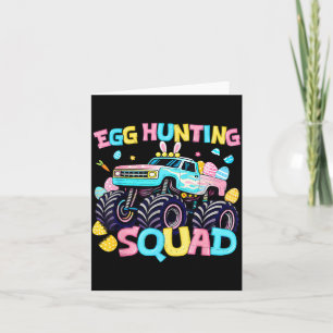 Egg Hunting Squad for Kids Boys Men Women Youth Card