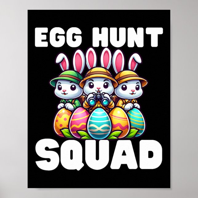Egg Hunting Squad Graphic Easter Egg Hunt Easter D Poster (Front)