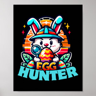 Egg Hunting Squad Graphic Easter Egg Hunt Poster