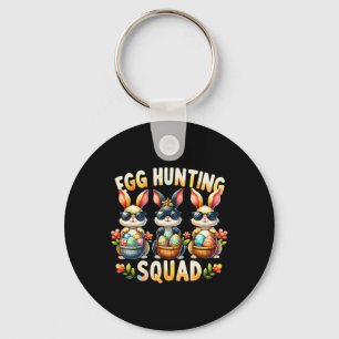 Egg Hunting Squad Happy Easter Day Bunny Egg Hunt Key Ring