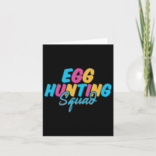 Egg Hunting Squad Happy Easter Day Hunting Season Card
