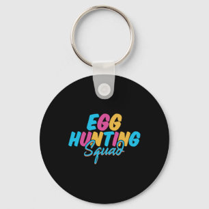 Egg Hunting Squad Happy Easter Day Hunting Season  Key Ring